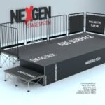 Temporary Stage Safety Setup